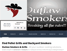 Tablet Screenshot of outlawsmokers.com